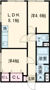 レピュア本郷レジデンス【2階】の間取り