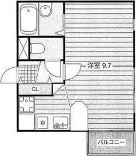 レリブ植松【1階】の間取り