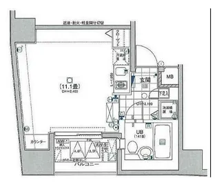 日神デュオステージ笹塚東館【5階】の間取り