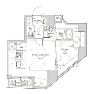 Log入谷【1階】の間取り