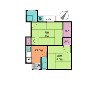 なるみ荘【2階】の間取り