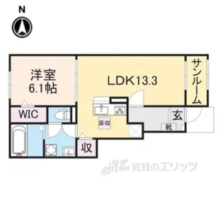 コンフォール水口【1階】の間取り