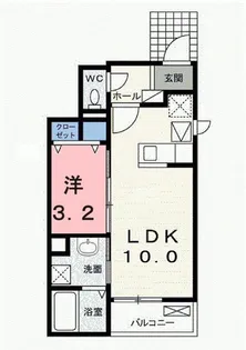 クライミングローズ永福【1階】の間取り