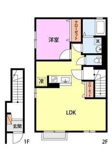 ハイム山【2階】の間取り