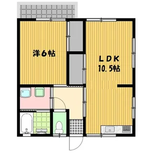 峯アパート【2階】の間取り