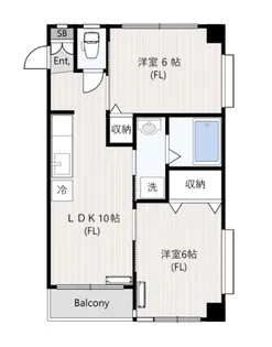フォーレスト多摩川【4階】の間取り