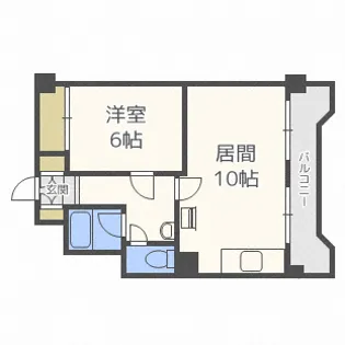 上町パークハイツ【2階】の間取り