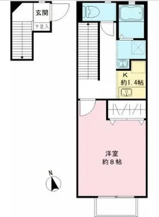 The North 等々力【2階】の間取り