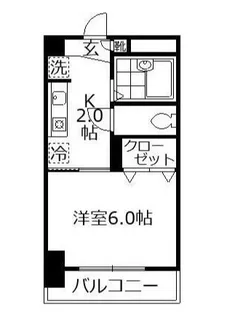 アミュレットナカダ【2階】の間取り
