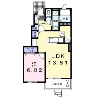 メイプル リーフ【1階】の間取り