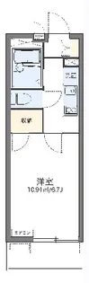 レオパレスリモーネ6【3階】の間取り