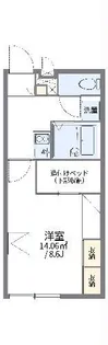 レオパレスマロンアルブル【1階】の間取り