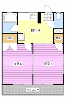 コーポ美和【2階】の間取り