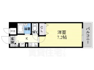 エスリード新大阪第8【11階】の間取り