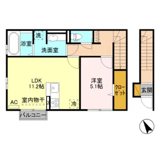 スカイベル A【2階】の間取り