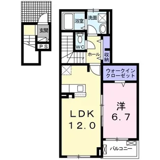 フィーゴ南風【2階】の間取り