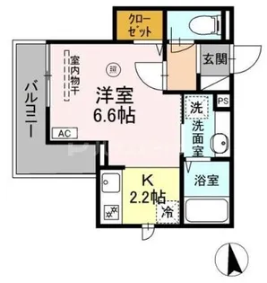 グラナーデ南千住【2階】の間取り
