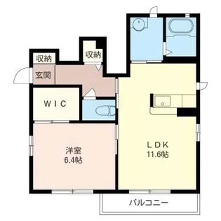 ルミエールV【1階】の間取り