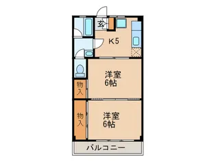 大曽根プレイス【6階】の間取り