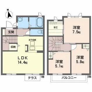 アーシスりんくうBの間取り