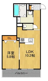 ディアSTIII【2階】の間取り