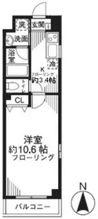 グレースコート東日暮里【3階】の間取り