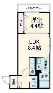 AJ南行徳North【2階】の間取り