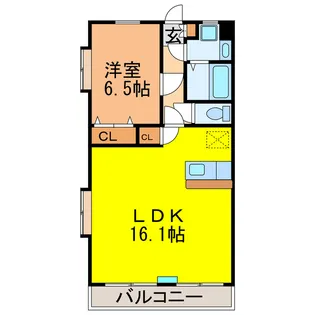 オーシャン【1階】の間取り