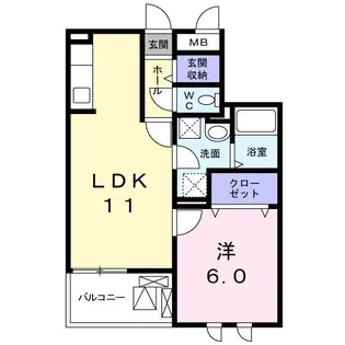 ラフレシールII【3階】の間取り