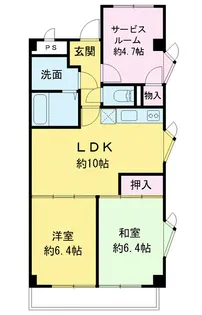 ウィル篠崎【4階】の間取り