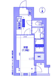 グラティチュード武蔵新城【5階】の間取り