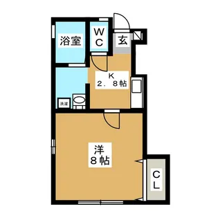 ローズハイツ【1階】の間取り