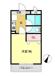 メゾンM&A籠原【2階】の間取り