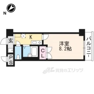 クレスト草津【5階】の間取り