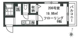 グリーンリーフ十日市場【2階】の間取り