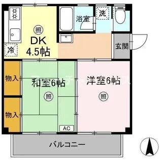萩原コーポ【2階】の間取り