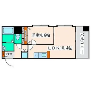 スクエア泉中央【2階】の間取り