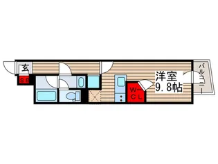 ライオンズ東京三ノ輪レジデンス【2階】の間取り