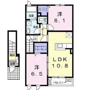 グランデレジデンス・ドゥーエ【2階】の間取り