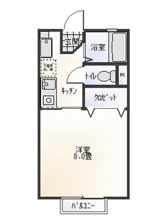 エルコート【2階】の間取り