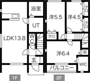 Alivio B棟【1階】の間取り