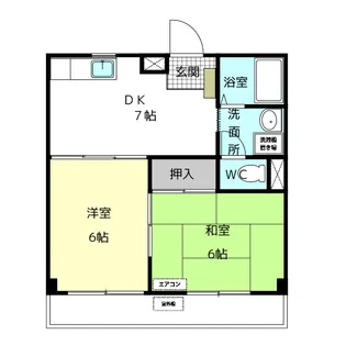 グリーンヴィレッヂ町方【2階】の間取り