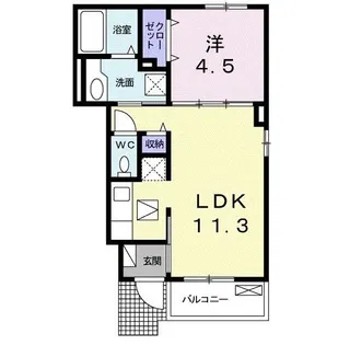 ホープヒルズ【1階】の間取り