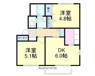 アンナプルナ和木【1階】の間取り