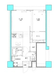 PROSPECT HAKATA【6階】の間取り