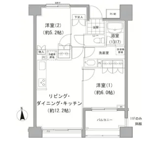 エーデル練馬【1階】の間取り