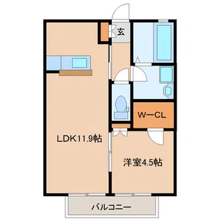 インフィニティ富沢参番館【1階】の間取り