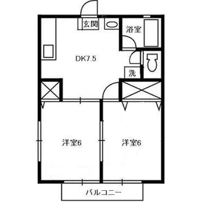 カーサ壱番館【2階】の間取り