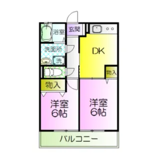 メイコーハイツ【2階】の間取り