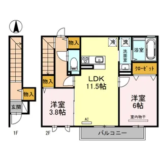 セピアコート北本町【2階】の間取り
